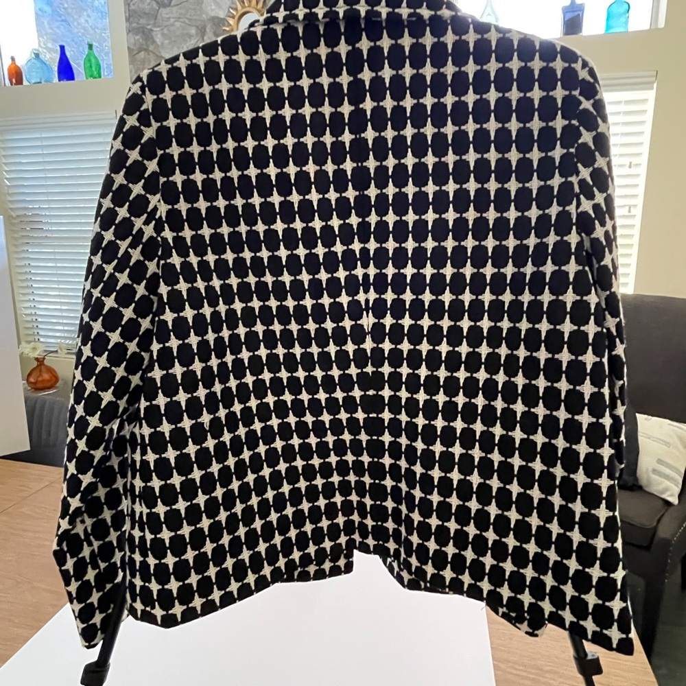 Focus 2000 Black and White Patterned Blazer - Picture 4 of 4